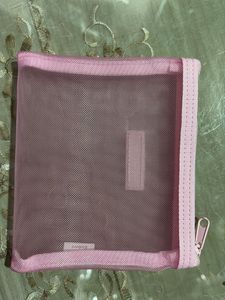Biodance Pink Mesh Pouch