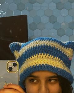 Crochet Cat Ear Beanie