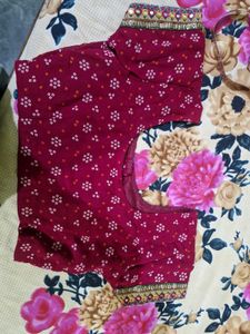 Bandhini Saree With Blouse