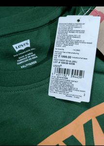New original sealed tag Levi&#39;s Green sweatshirt