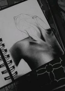 Charcoal Lady Sketch 11×15 Cm,1 Page