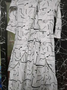 White Printed Sundress