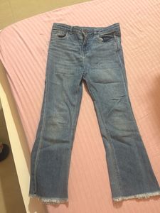 Blue Denim Flare Jeans