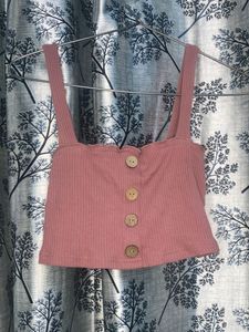 Peach Crop Top