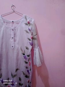 Organza Hand Printed Suit