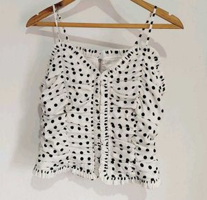 Polka Dot Crop Top