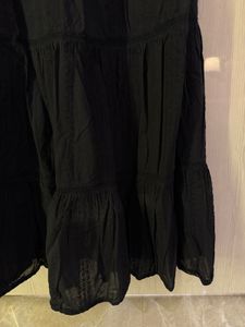 Free Size Full Length Classy Black Dress