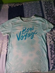 Printed Light Blue Tshirt