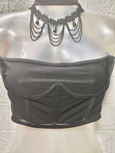 Black Corset Top Small Size