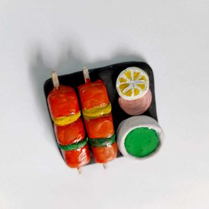 Food Fridge Magnet - Tikka Kabab