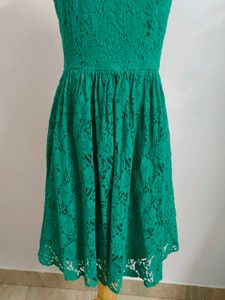 Emerald Green Lace Dress(Fixed Price)