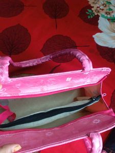 Pink Floral Handbag