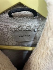 Reserved Faux Leather Shearling Jacket