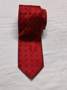 Bagutta By Bentley Red Patterned Silk Tie