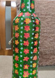Bottle Art. My own Work . Using Beer bottle and Acrylic paints..