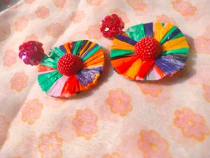 Colorful Flower Earrings