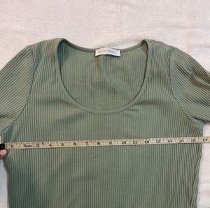 Basic Green Top For Women