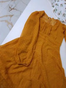 Mustard Yellow One Piece Dress