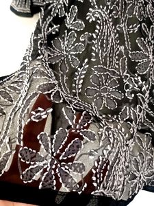 Chikankari Embroidered Short Kurti
