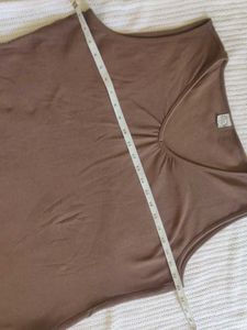 Brown Sleeveless Tank Top