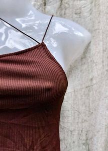 Brown Bodycon Mini Dress