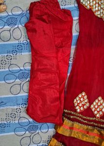 Beautiful Red Anarkali Suit Under 500