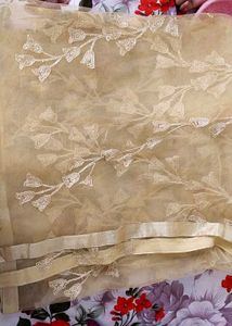 Elegant Indian Outfit With Net Dupatta