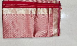 Red &amp; Gold Banarasi Silk Saree