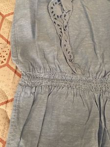 Benetton Light Blue Romper