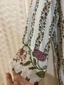 Floral Pearl Beaded Kurta
