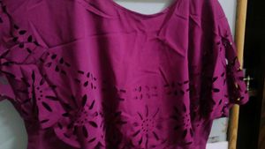 new Elegant Purple Maxi Dress