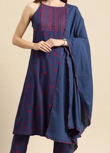 Elegant Blue Printed Kurta Set (item 41)