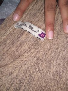 Cute Beige Cut-Out Sleeve Top