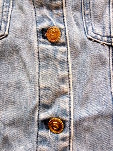 QIE GAO Women&#39;s Vintage Blue Denim Jacket