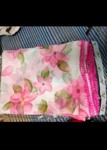 Lightweight Chiffon Saree With Tag And Blouse