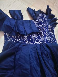 Blue Flowery Top