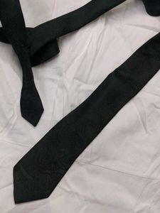 Black Patterned Tie