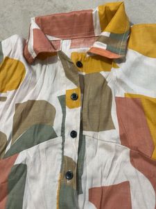 Patterned Long Sleeve Top