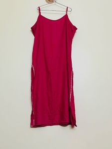 Rayon Plain Casual Women Kurta Set