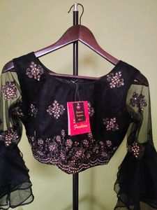 Designer Kundan Work Blouse/New With Tag