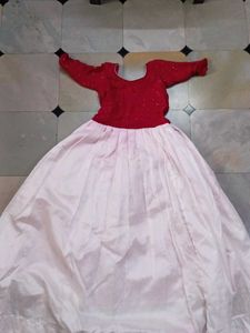 Girls Red and Pink Lengha Choli