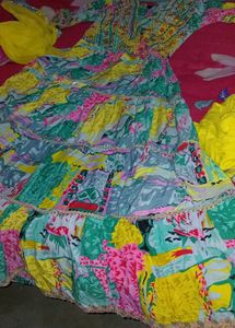 3pieces anarkali suit dupatta and bottomwear free