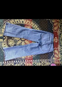 Light Wash Cropped Flare Jeans