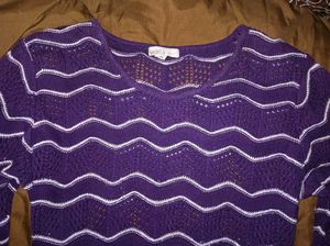 Purple Knit Sweater