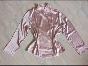 Elegant Champagne Blouse