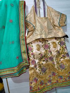 Gorgeous Lehenga Choli Set With Two Blouse