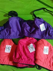 Women Cat Bra ( Combo Pack Of 4p )