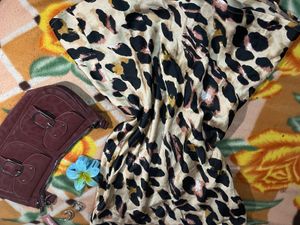 Chic Animal Print Mini Dress