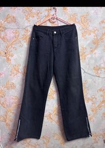 Black Wide Leg Baggy Jeans
