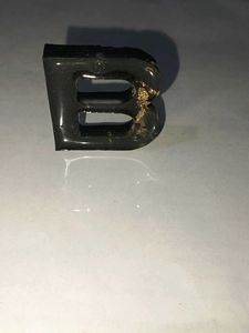 Resin Alphabet Keychain